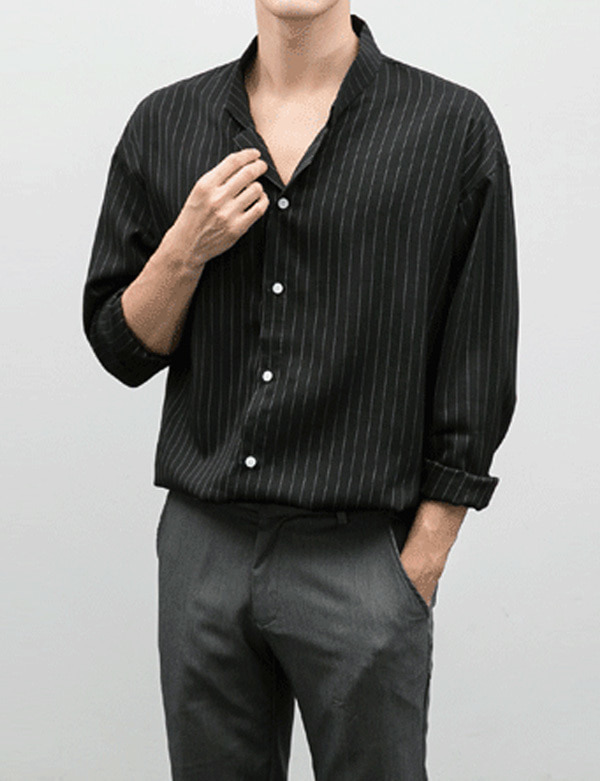 Short-collar Stripe Shirts[BP3009]